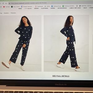 Madewell dot sweater pants